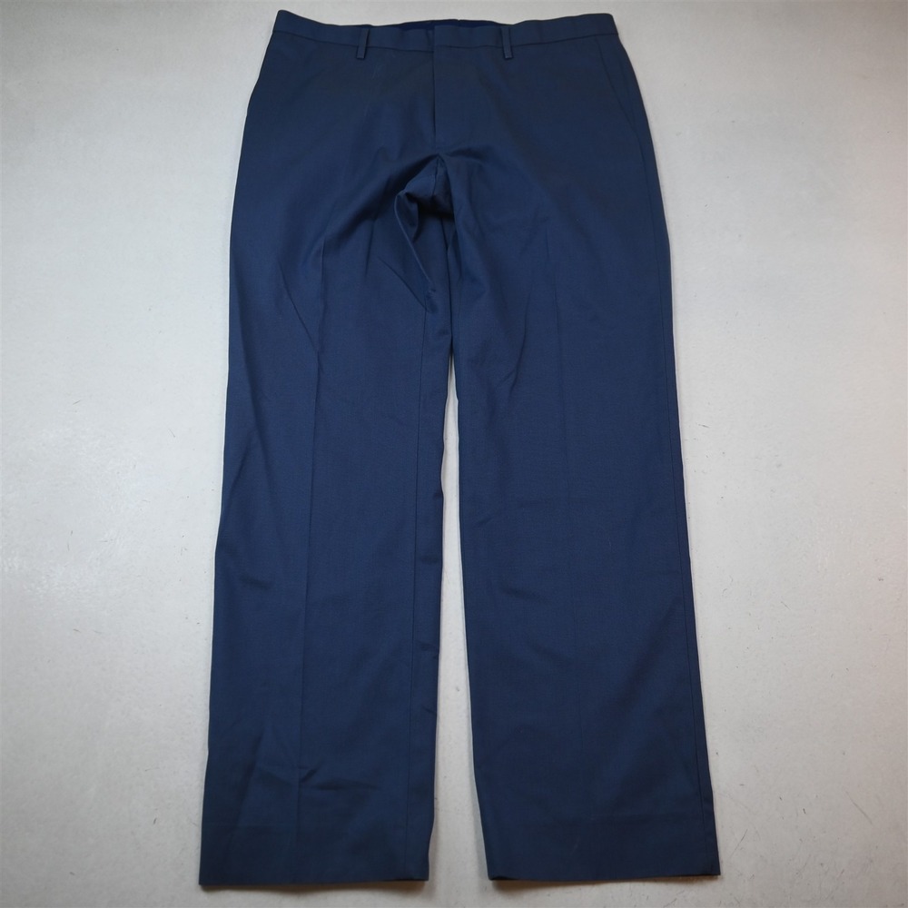 Banana Republic 34x32 Blue Print Non Iron Modern Slim Fit 175365 Dress Pants